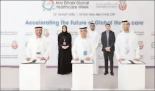  ?? -REUTERS ?? ABU DHABI
Abu Dhabi partners with MBZUAI, Core42 to launch Global AI Healthcare Academy.