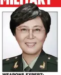  ??  ?? WEAPONS EXPERT: Major General Chen Wei