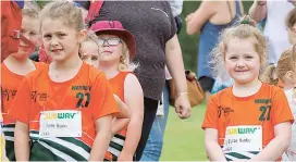  ??  ?? Right - Sisters Pippa (left) and Eliza Borci get ready for the next event on Saturday morning.