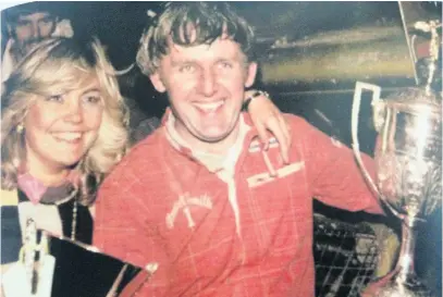  ??  ?? ● Stuart Smith in his Stock Car Racing heyday