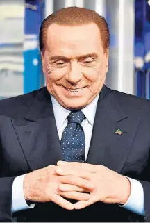  ?? ALBERTO PIZZOLI/AFP-2/3/2018 ?? Aposta. Berlusconi pode ressurgir no rastro de uma coalizão