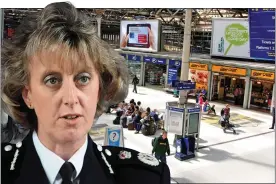  ??  ?? RAILWAY STORM: Sue Sim was involved in a row at Waverley station