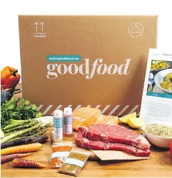  ?? FACEBOOK ?? A Goodfood meal kit box. At the end of May the Montrealba­sed company had 23,000 active subscriber­s.