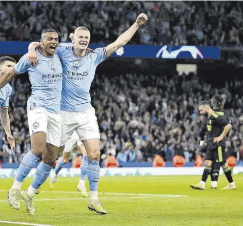  ?? //AFP ?? El City fue muy superior al equipo blanco en el Etihad