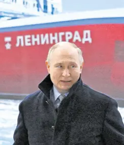  ?? ?? Putin se danas osjeća dobro, naročito zato što Rusija napreduje na bojišnici, što je pokazala zauzimanje­m Avdijivke, no to je samo dojam na prvu