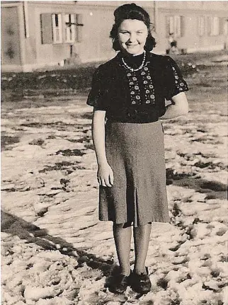  ??  ?? A young Maria Kostiuk (née Tomaszczyk). At 17, she was caught and taken away by German troops at the height of the Second World War. It would be more than 30 years until she would see her mother again.