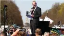  ??  ?? Ein AfD-Abgeordnet­er: Auch Hansjörg Müller spricht bei den Protesten