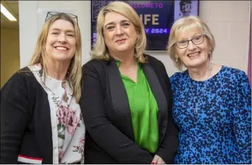  ?? ?? Naomi Kidd, Deputy Principal Louise Fortune and Pauline Kavanagh.