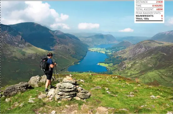  ??  ?? On the summit of Fleetwith Pike.