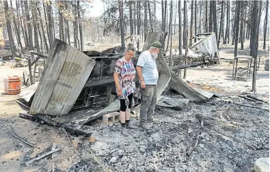 ?? Mathieu Lewis-rolland/afp ?? Los incendios arrasaron el poblado de Bly, en el estado de Oregon