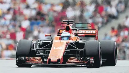  ?? FOTO: GETTY ?? Fernando Alonso no tira la toalla y mira los puntos en Gran Bretaña, pese a que podría salir desde la última plaza en carrera