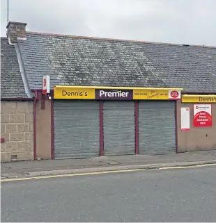  ?? Picture: Janet Thomson. ?? Dennis’s Premier Store on Montrose Street.