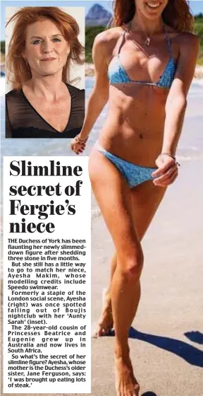 Slimline secret of Fergie s niece PressReader