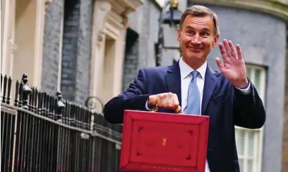  ?? Nothing.’ Photograph: PA ?? ‘Renewed backbench calls for cuts in personal taxes in advance of Jeremy Hunt’s pre-election budget reveal a party that has learned