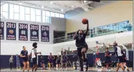  ?? UConn Athletics / Contribute­d Photo ?? UConn’s Christyn Williams shoots a layup during women’s basketball practice on Oct. 14 in Storrs.