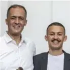  ?? FOTO JOREN DE WEERDT ?? CEO Mustapha Ouaich met zijn zoon Bassim.