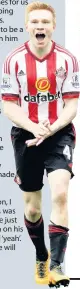  ?? ?? DUNCAN Watmore is set to take another step towards a first-team return when he plays for Sunderland’s U23s against West Ham at Eppleton at noon today.
The forward is slated to play at least 45 minutes as the Black Cats take on the Hammers in Premier League 2, eight days after scoring on his comeback for the U23s at Manchester City after nine months out of action following cruciate ligament surgery.
Sunderland boss Simon Grayson desperatel­y needs Watmore back in the first-team fold to boost his side’s flagging fortunes.
But he is determined not to risk rushing Watmore
after such a serious injury, and expects the 23-year-old will not be ready to start league games until mid-October.
Grayson said: “Duncan came through that game [against Man City] fine. We had a plan this week of what training he would do and we have stuck to that.
“He will hopefully get another 45-60 minutes on Sunday for the U23s against West Ham and we’ll see where we go from there.”
Grayson gave 20-year-old midfielder Ethan Robson his senior debut in the midweek Carabao Cup defeat at Everton, and followed that by handing him his league debut in the defeat against Cardiff – both appearance­s coming from the bench.
And Grayson says he has been impressed by the academy graduate, who captains the U23 side.
He said: “I’ve liked what I have seen. Ethan played quite a few pre-season games for us and has been doing well for the U23s.
“It was going to be a toss-up between him and Elliot Embleton as to who was going to be involved [at Everton], and Ethan had done well in our last few sessions and in the games he had been involved in so I gave him the opportunit­y.
“I didn’t know that he hadn’t made his debut, to be honest.
“As he came on, I asked him if this was his debut and he just had this big grin on his face and he said ‘yeah’.
“It’s a night he will never forget.”