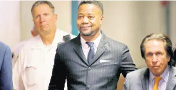  ?? AP ?? Cuba Gooding Jr arrives to a courtroom in New York, Thursday, October 10, 2019. The actor is accused of placing his hand on a 29-year-old woman’s breast and squeezing it without her consent in New York on June 9.