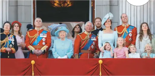  ??  ?? 英國王室成員。（Getty Images）