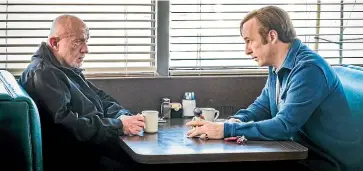  ?? ?? Banks stars opposite
Bob Odenkirk in Better Call Saul.