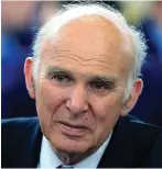  ??  ?? New alliance: Sir Vince Cable