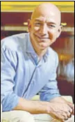  ?? MINT/FILE ?? Amazon founder and CEO Jeff Bezos. He claimed that
Amazon has become the leader in India’s $15billion online retail market