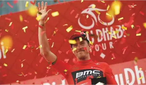  ?? Courtesy: Abu Dhabi Tour ?? Rohan Dennis wins Stage 4, Al Maryah Island Stage (ITT), of the Abu Dhabi Tour and takes the Red Jersey. He clocked the 12.6-km course 14 seconds faster than Spanish champion Jonathan Castroviej­o (Team Sky).