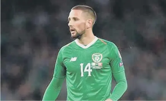  ??  ?? Republic of Ireland midfielder Conor Hourihane