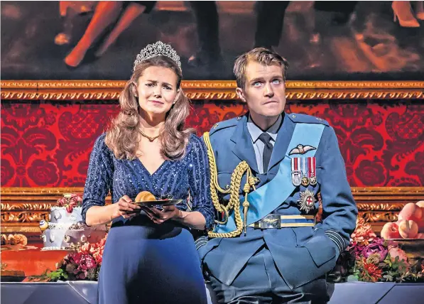  ??  ?? Kara Tointon and Ciaran Owens play the strait-laced Duchess and Duke of Cambridge