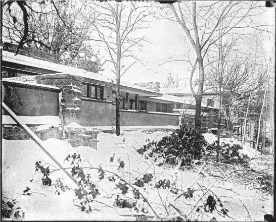  ?? CHICAGO TRIBUNE HISTORICAL PHOTO ?? Taliesin, the home of Frank LloydWrigh­t near Spring Green, Wisconsin, in an undated photo.