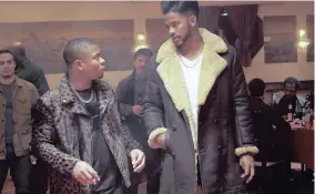  ??  ?? Jason Mitchell (left) and Trevor Jackson in a scene from Superfly.