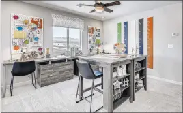  ??  ?? Taylor Morrison launched its first community in July at Palmer Ranch in North Las Vegas at the start of the COVID-19 crisis. The 85-acre developmen­t, where more than 405 homes will be built, will offer homes that range in price from $305,000 to $440,000.