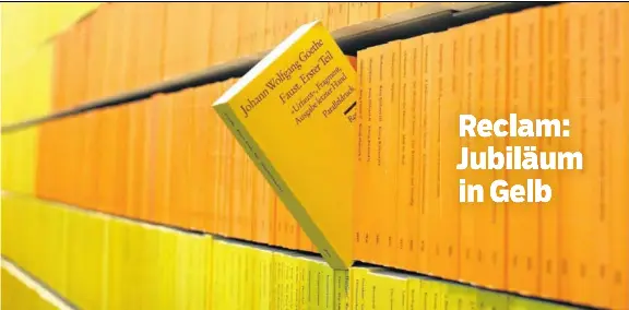 Reclam Jubilaum In Gelb Pressreader