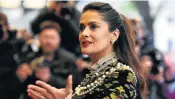  ?? Picture: REUTERS ?? MEATY ROLE: Actress Salma Hayek arrives for the UK premiere of ‘Tale of Tales’ at a cinema in London