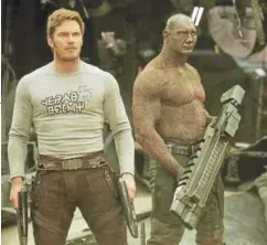  ?? FOTO:IMDB. ?? ►► Peter Quill (Chris Pratt) y Drax, el destructor.