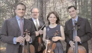  ?? Submitted photo ?? The LiveARTS String Quartet will perform on Sunday, Oct. 22, at 3 p.m. at the First Universali­st Society, 262 Chestnut St., Franklin.