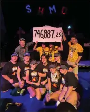  ?? PHOTO COURTESY OF THE SHMD MEDIA TEAM ?? South High Marathon Dance participan­ts and the community raised a total of $746,887.25at the 2024event.
