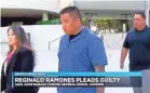  ?? AP ?? This undated photo from video provided by Hawaii News Now shows ex-Honolulu police officer John Rabago outside federal court in Honolulu.