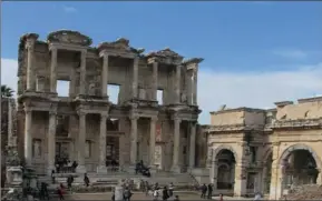  ?? PICTURE: AP ?? ANCIENT: The Library of Celsus in Ephesus.