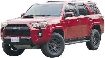 ?? DEREK MCNAUGHTON/DRIVING ?? The 2017 Toyota 4Runner TRD Pro’s crawl control feature helps with off-roading.