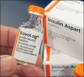  ?? RICH PEDRONCELL­I / ASSOCIATED PRESS (2022) ?? More than 8 million people in the U.S. depend on insulin for survival. However, the cost of the drug can be a hardship with people paying thousands of dollars for doses of the life-saving medicine.
