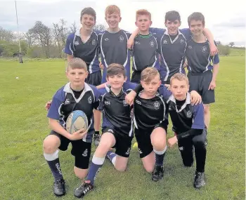  ??  ?? S1 squad Dalziel’s rugby team