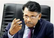  ?? ?? OOSLA’s Director General V. Krishnamoo­rthy: Overseas Sri Lankans can become the country's developmen­t partners. Pic by Indika Handuwala