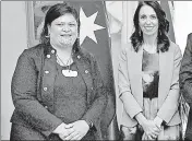  ?? AFP/FILE ?? New Zealand's PM Jacinda Ardern (R) and new foreign minister Nanaia Mahuta pose for photograph­s in February 2020.