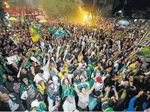  ?? NILTON FUKUDA/ESTADÃO ?? Paulista. Verde e amarelo e ataques ao PT deram o tom