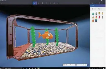  ?? Microsoft Corp. ?? Microsoft says it wants to make 3-D modeling easy. It’s refreshing Paint, a graphics app first used in 1985.