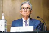  ?? SUSAN WALSH AP ?? Federal Reserve Chairman Jerome Powell will speak to a House oversight panel today.