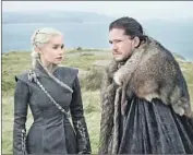  ?? HBO ?? “GAME OF THRONES,” with Emilia Clarke and Kit Harington, ends its epic run on HBO next year.