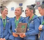  ?? ?? The Olentangy gymnastics team earned its first state berth since 2019 by finishing second to Olentangy Berlin at district Saturday at Worthingto­n Kilbourne.