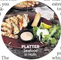  ??  ?? PLATTER Seafood in Hofn